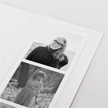 Remerciement décès souvenir de lavande photomaton - Détail du faire-part