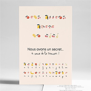 Carte annonce grossesse rébus