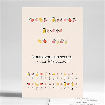 Carte annonce grossesse rébus