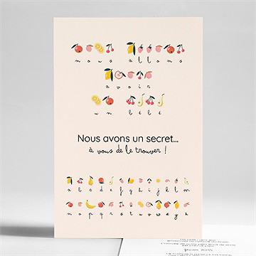 Carte annonce grossesse rébus - Mise en situation