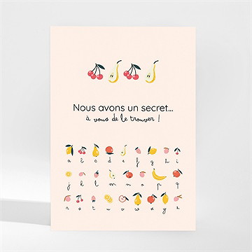 Carte annonce grossesse rébus magnet