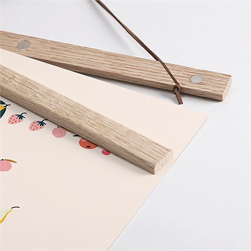 Affiche annonce grossesse rébus - Détail des supports en bois