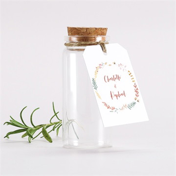 Boîte à dragées - Mignonette étiquette