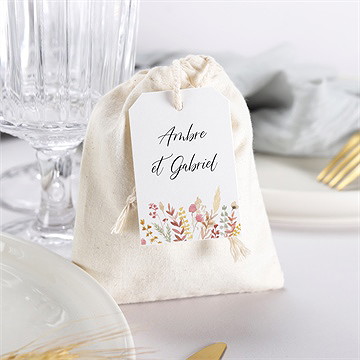 Boîte de dragées mariage incandescent pochon