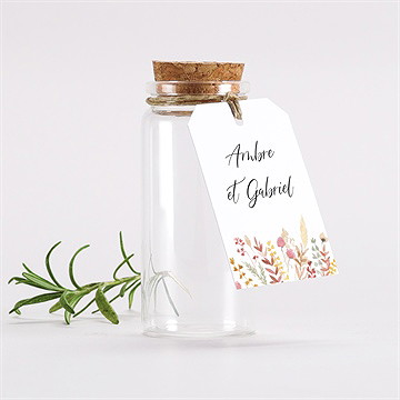 Boîte de dragées mariage incandescent mignonette - Mise en situation