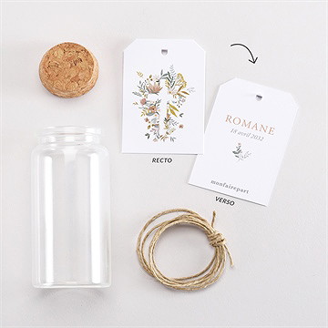 Boîte de dragées communion foi fervente mignonette - Vue d'ensemble