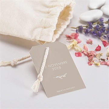 Boîte de dragées communion le sacrement pochon - Dos de l'étiquette