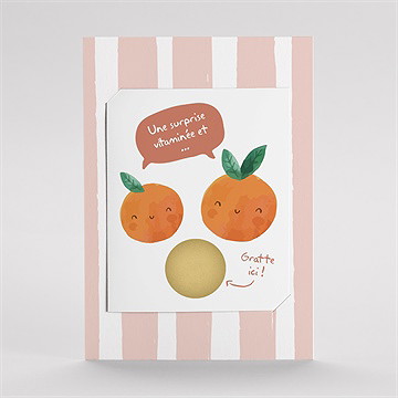 Carte annonce grossesse jeu duo - Mise en situation