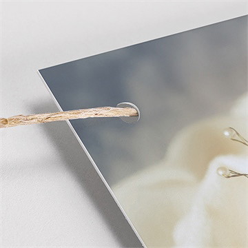 Guirlande baptême initiales à motifs - Vue zoomée