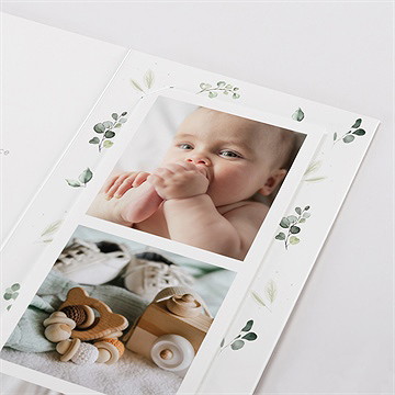 Faire-part naissance koala jungle photomaton - Détail du faire-part