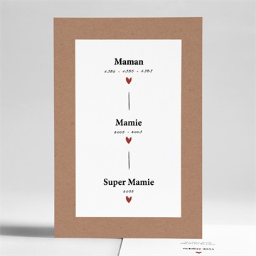 Carte annonce grossesse arrière grand-mère