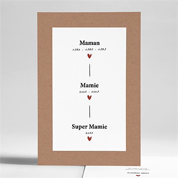 Carte annonce grossesse arrière grand-mère