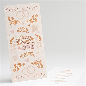 Menu mariage hippie