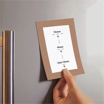 Carte magnet - portrait