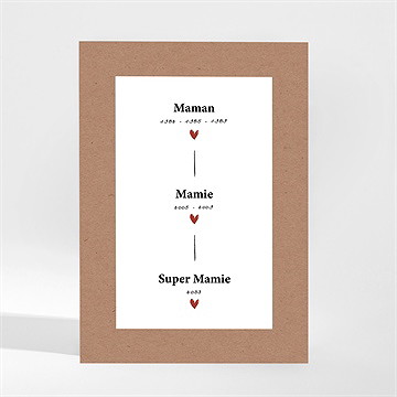 Carte annonce grossesse arrière grand-mère magnet - Mise en situation