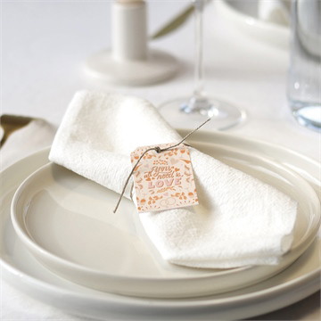 Rond de serviette mariage hippie