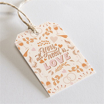 Rond de serviette mariage hippie - Mise en situation