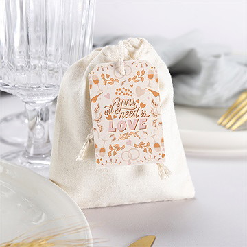 Pochon mariage  hippie - Mise en situation