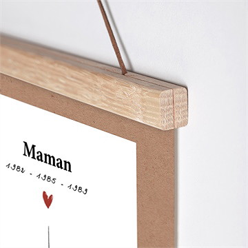 Affiche annonce grossesse arrière grand-mère - Détail de l'affiche