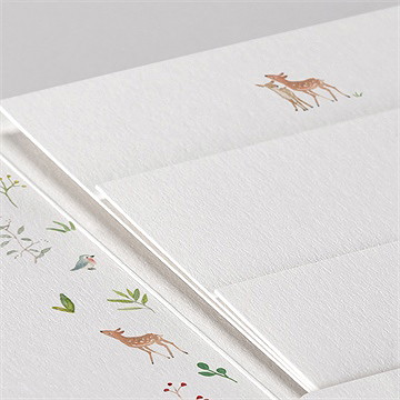 Faire-part naissance gaiement pocketfold - Détail du faire-part