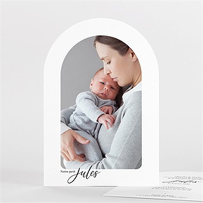 Faire-part naissance tendresse arche