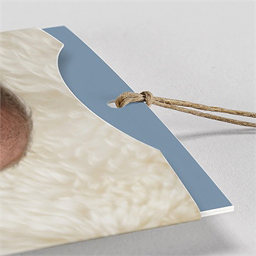 Faire-part naissance moderne et tendance pochette - Détail du faire-part