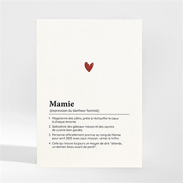 Carte annonce grossesse mamie magnet - Mise en situation