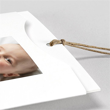 Faire-part naissance petit chéri pochette duo - Détail du faire-part