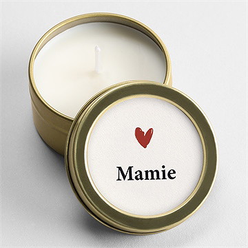 Bougie annonce grossesse mamie or