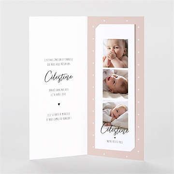Faire-part naissance petit chéri duo - Intérieur du faire-part