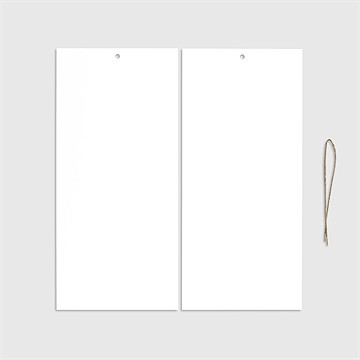 Faire-part naissance vierge 100% pochette duo - Cartes intérieures verso