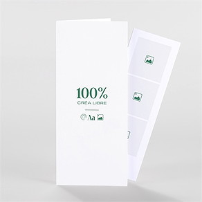 Faire-part naissance vierge 100% photomaton duo