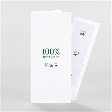 Faire-part naissance vierge 100% photomaton duo