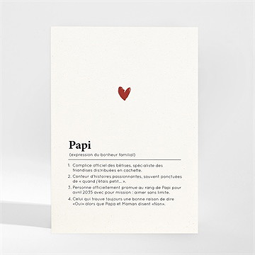 Carte annonce grossesse papi magnet