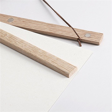 Affiche annonce grossesse papi - Détail des supports en bois