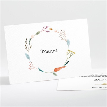 Remerciement décès farandole paysage