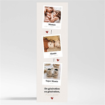 Carte annonce grossesse en images magnet - Mise en situation