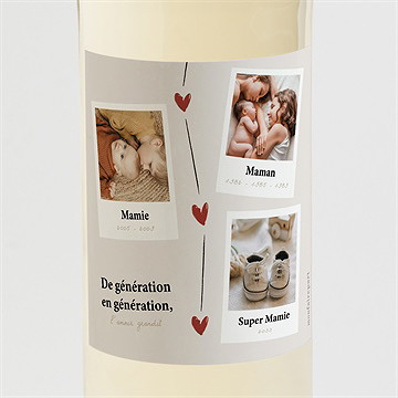 Étiquette bouteille annonce grossesse en images