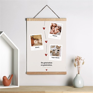 Affiche annonce grossesse en images - Mise en situation