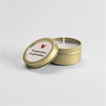 Bougie annonce grossesse en images or - Mise en situation