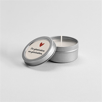 Bougie annonce grossesse en images argent - Mise en situation