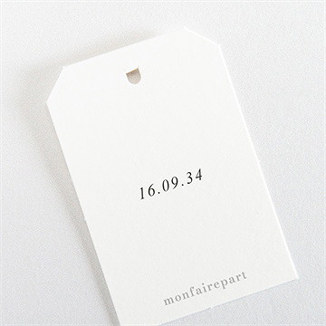 Etiquette mariage bel éclat - Dos de l'étiquette