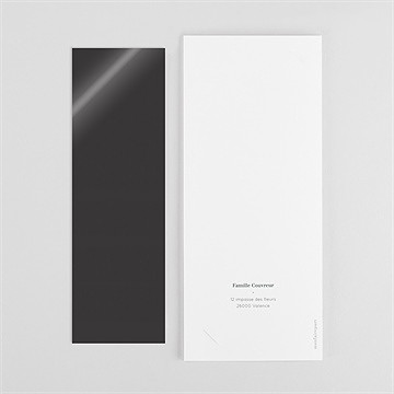 Faire-part naissance gaiement duo magnet - Dos du faire-part