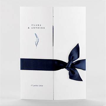 Faire-part mariage pureté 2 volets