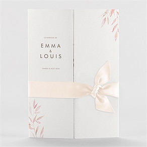 Faire-part mariage notre lien 2 volets