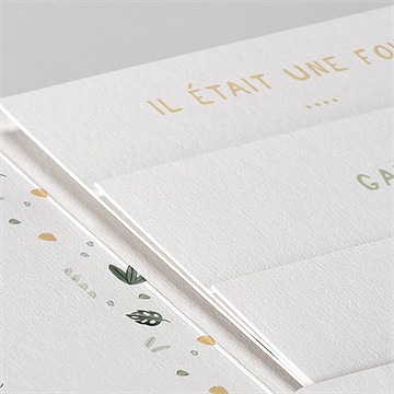 Faire-part naissance ma petite savane - Détail du faire-part