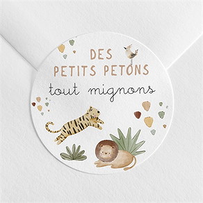 Sticker naissance ma petite savane