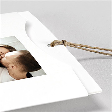 Faire-part mariage classique photo - Détail du faire-part