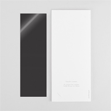 Faire-part de baptême frère et soeur duo magnet - Dos du faire-part