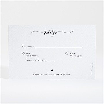 Carton réponse mariage classique photo
